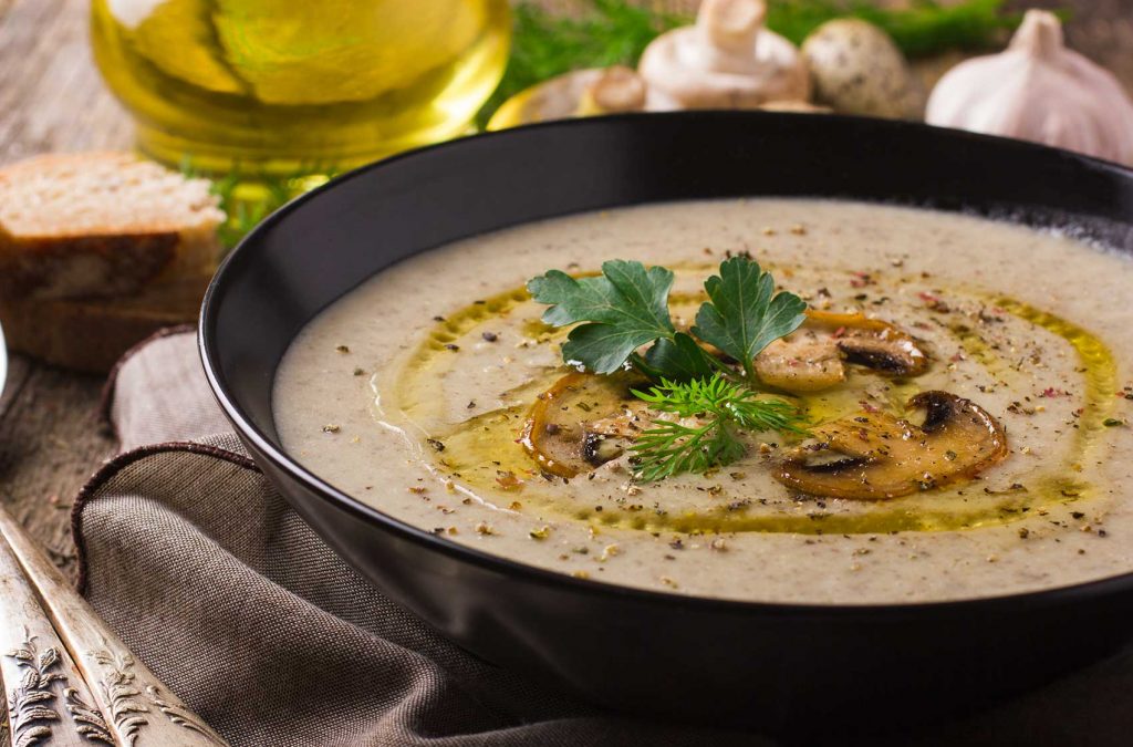 Chicken Marsala and Mushroom Soup