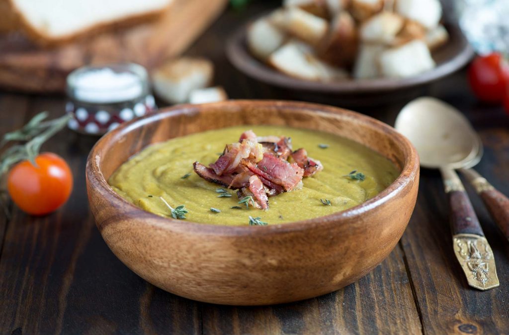 Cream of Pea and Ham Soup
