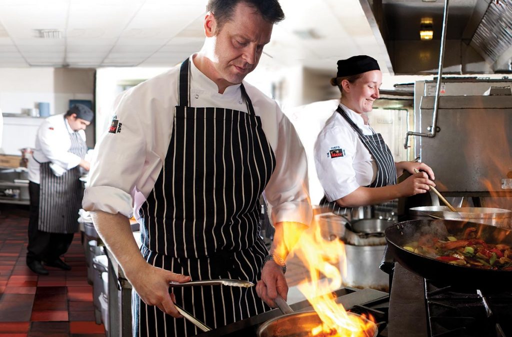 Major Products staff working on recipes.